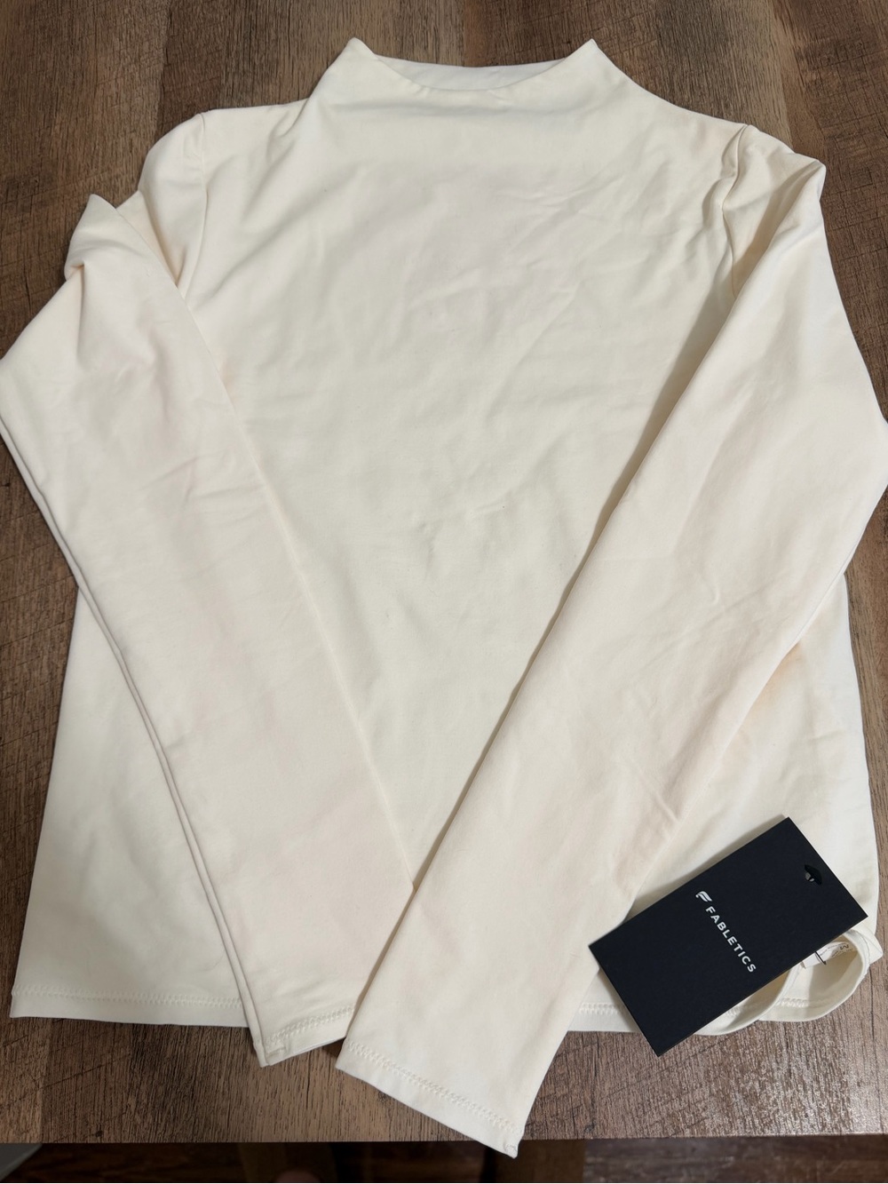 NWT Fabletics Long-Sleeve Mock Neck Top - M